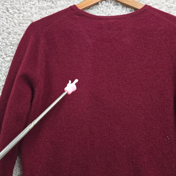 Charter Club Luxury Cashmere Sweater Womens‎ L Red Pullover Long Sleeve READ - Picture 9 of 14